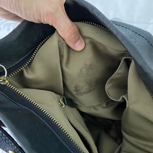 COACH Carly Large Hobo Shoulder Leather Black Purse - Picture 12 of 14